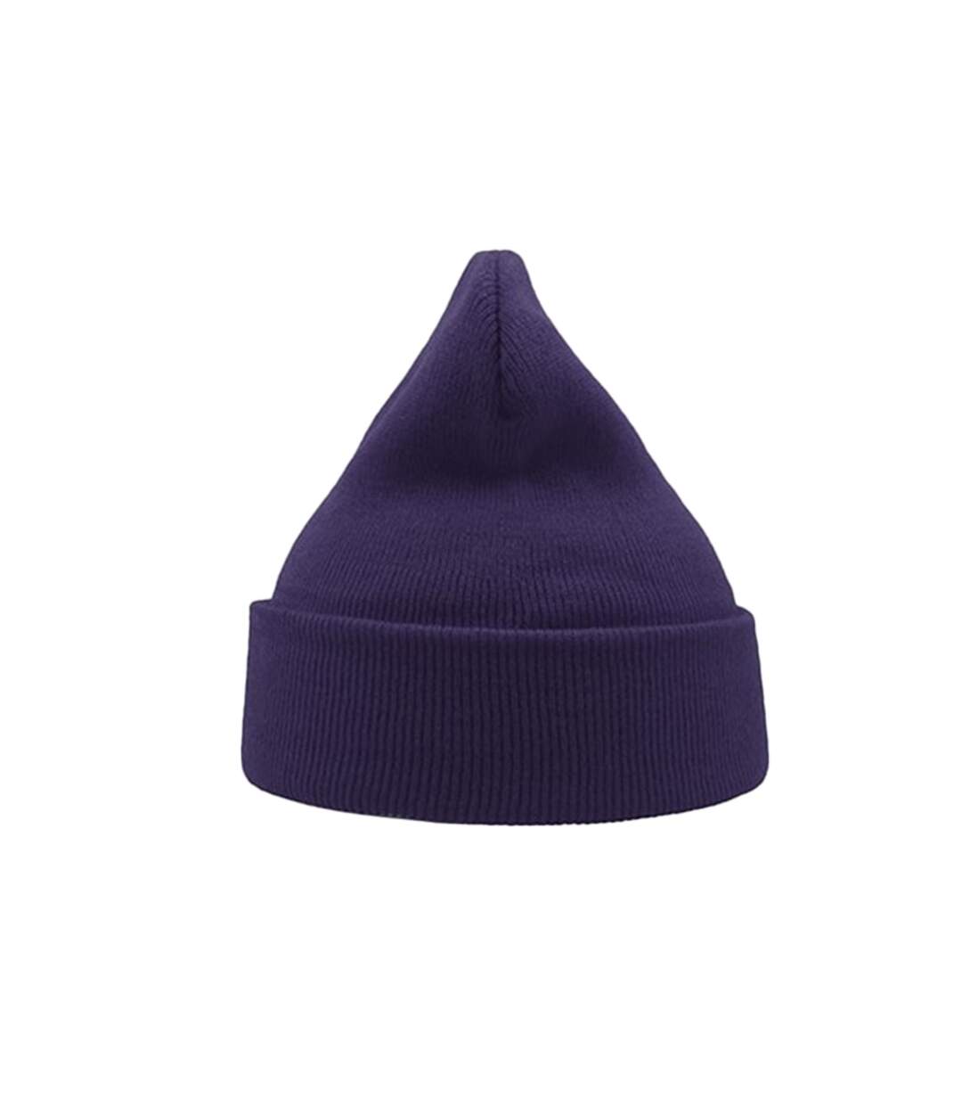 Bonnet avec revers wind mixte violet Atlantis