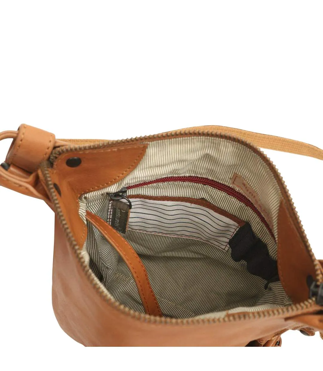 Mrs. Chocolate Cookie Leather Crossbody Bag One Size Caramel Aunts & Uncles-3