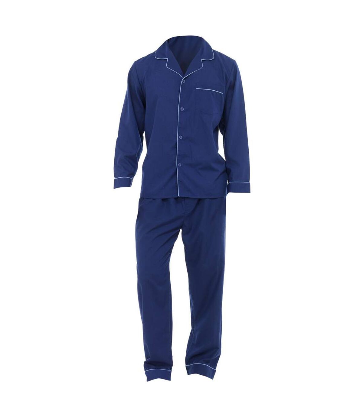 Pantalon et haut à manches longues de pyjama - Homme (Bleu marine) - UTN510