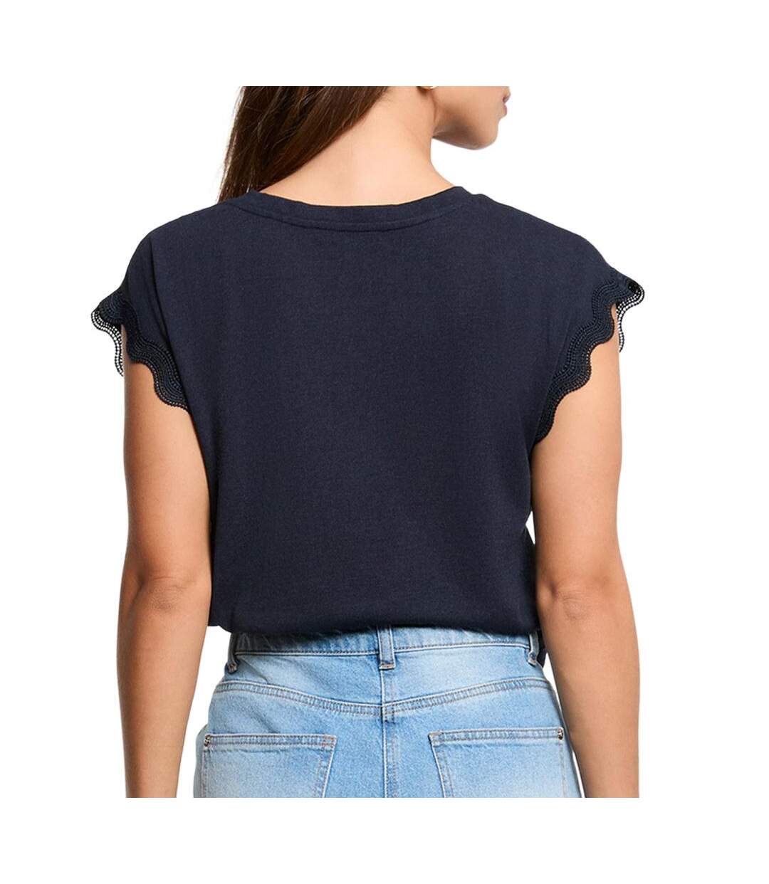 T-shirt marine femme morgan decume-2