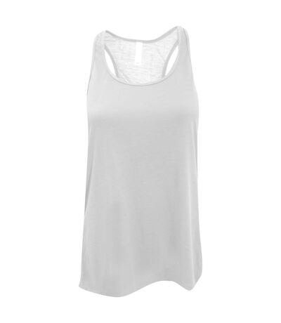Bella Ladies/Womens Flowy Racerback Tank Top (White) - UTBC1324