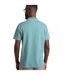 Mens powell organic cotton textured polo shirt mineral blue Weird Fish-4