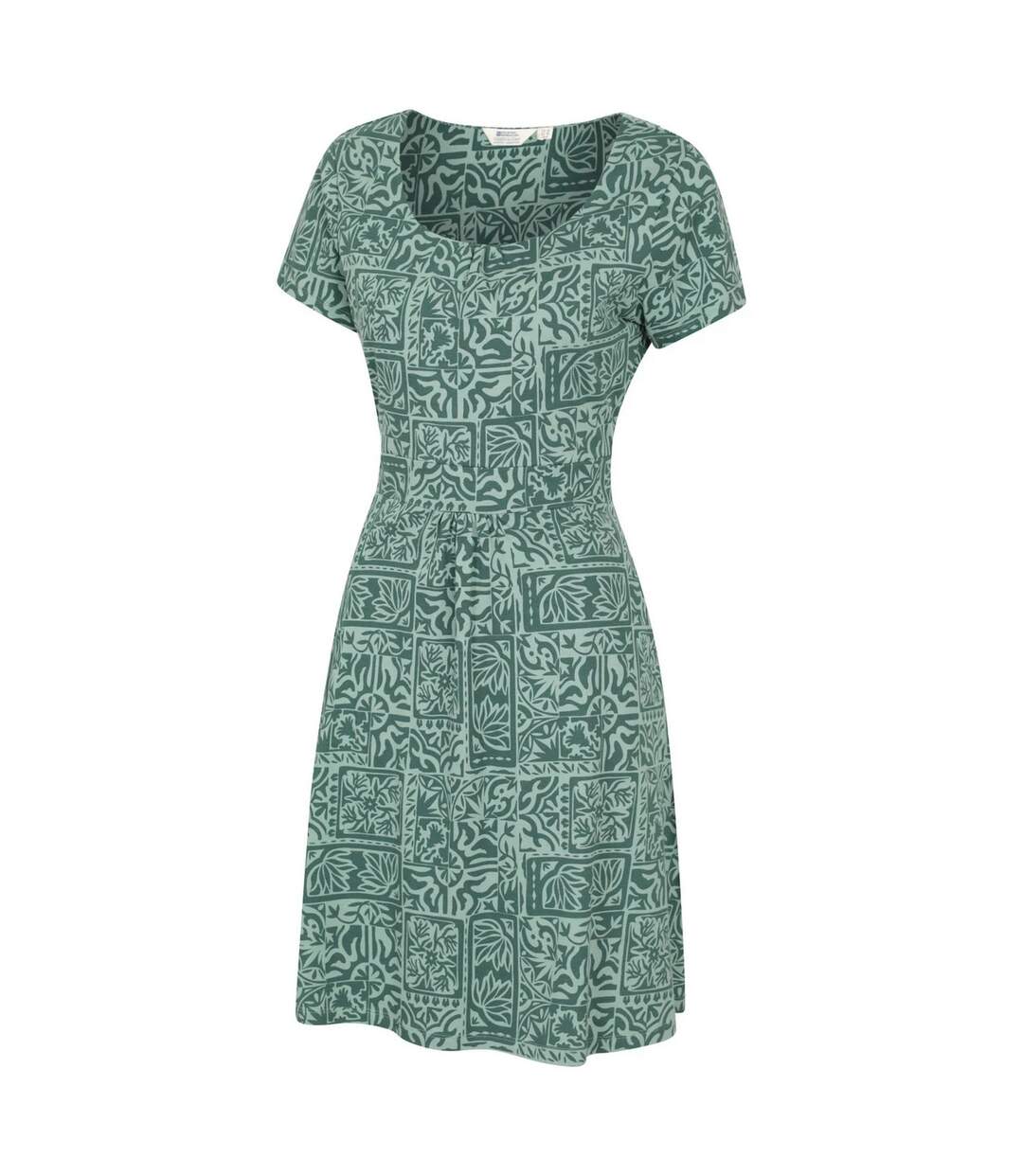 Robe Manches Courtes Motif/style À Motifs Orchid Femme Vert Vif Imprimé Mountain Warehouse-3