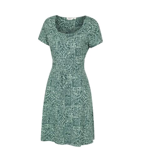 Robe Manches Courtes Motif/style À Motifs Orchid Femme Vert Vif Imprimé Mountain Warehouse