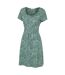 Robe Manches Courtes Motif/style À Motifs Orchid Femme Vert Vif Imprimé Mountain Warehouse-3