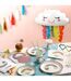 Lot de 20 Serviettes en Papier Nuage Rainbow 33x33cm Blanc-2