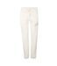 Womens/ladies Logo Ribbed Cuff Joggers Pebble DKNY-1