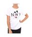 T-Shirt blanc femme disney new york-1