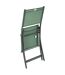 Lot de 2 chaises de jardin pliables Modula - Vert Olive et Gris Graphite