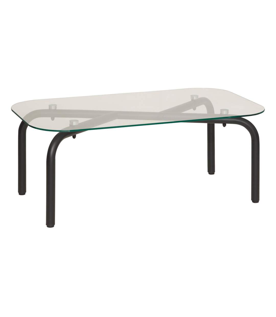 Table basse en verre HECATE - Noir-1