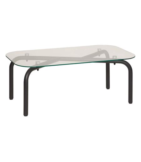 Table basse en verre HECATE - Noir