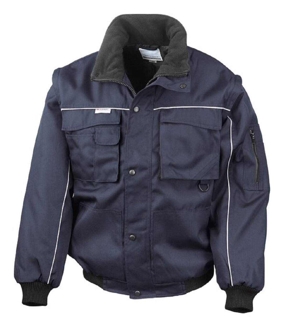 Blouson de travail style aviateur - Homme - R071X - bleu marine-1