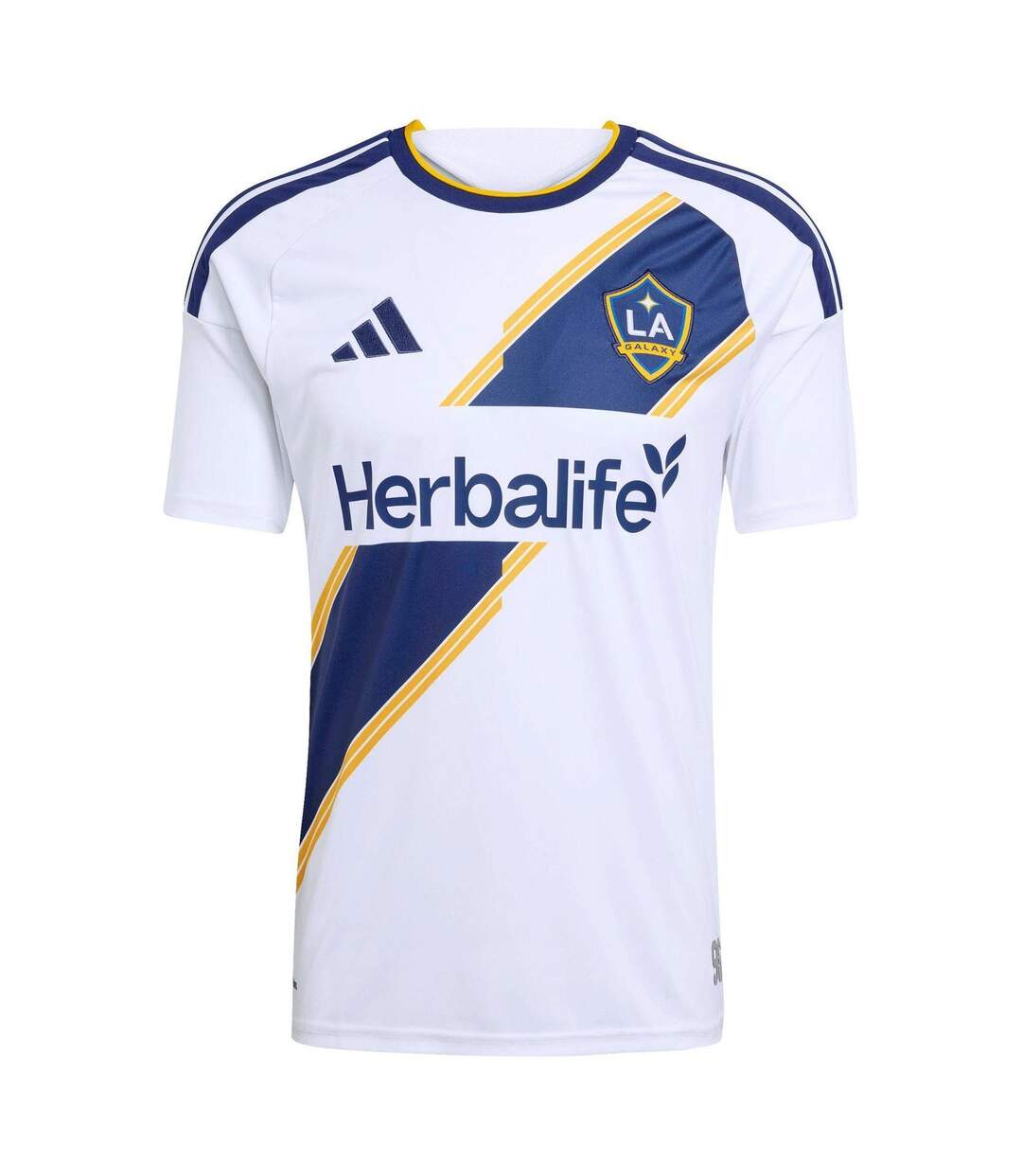 Mens 26/27 Adidas Home Jersey White Blue LA Galaxy-2