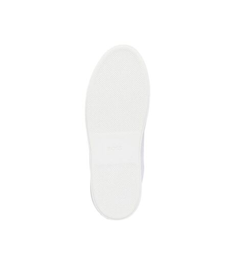 Mens Katie Leather Low Cut Trainers White Boss