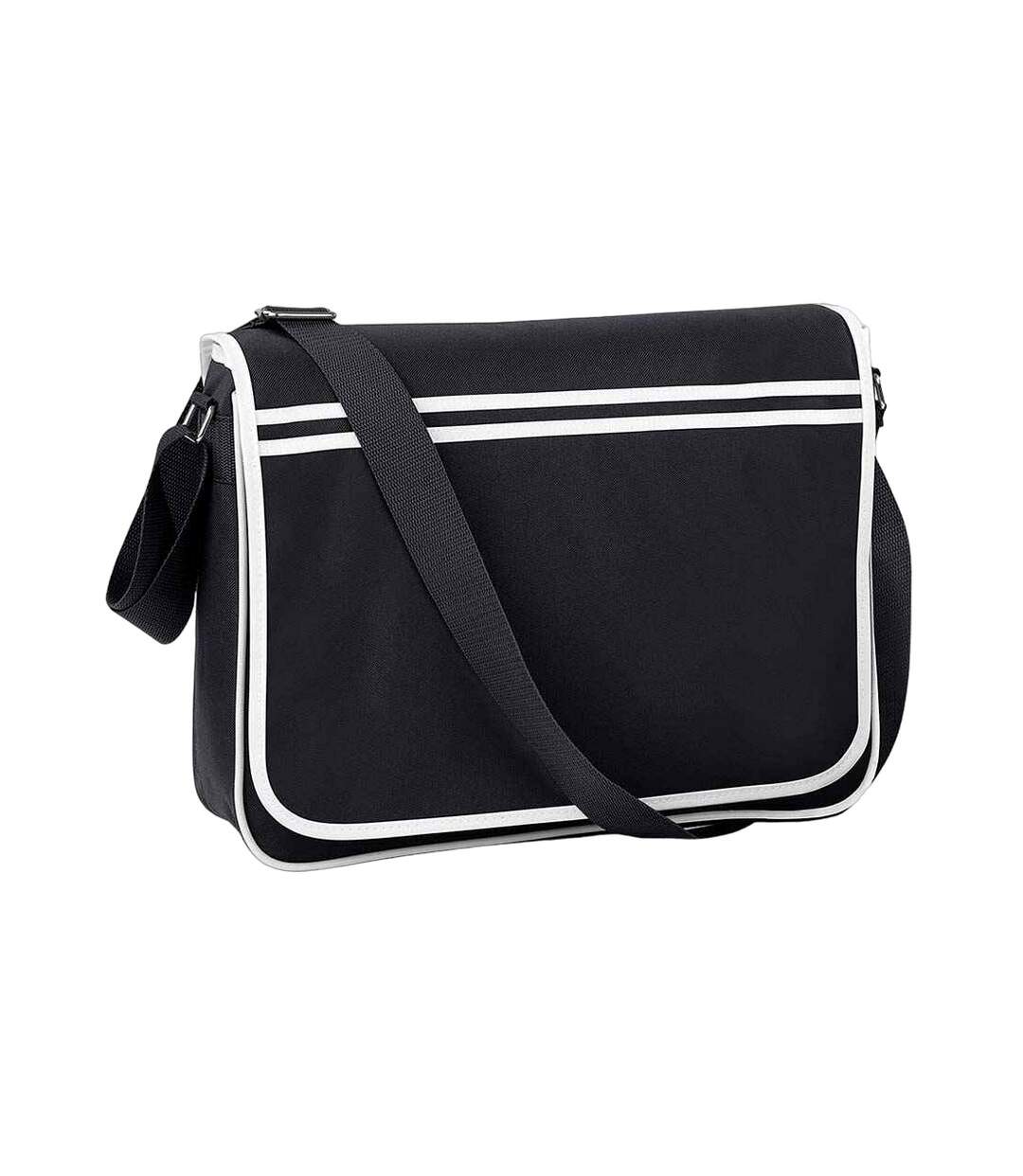 Sac à bandoulière taille unique noir / blanc Bagbase-1