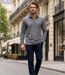 WINCHESTER CAMPO2G — Sweat col montant zippé gris : douceur 100 % coton-5