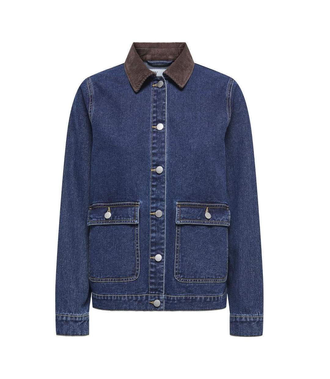 Veste en jean  bleu femme jdy ella pocket-1