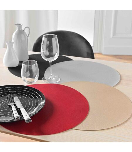 Set de Table Rond Granis 38cm Noir