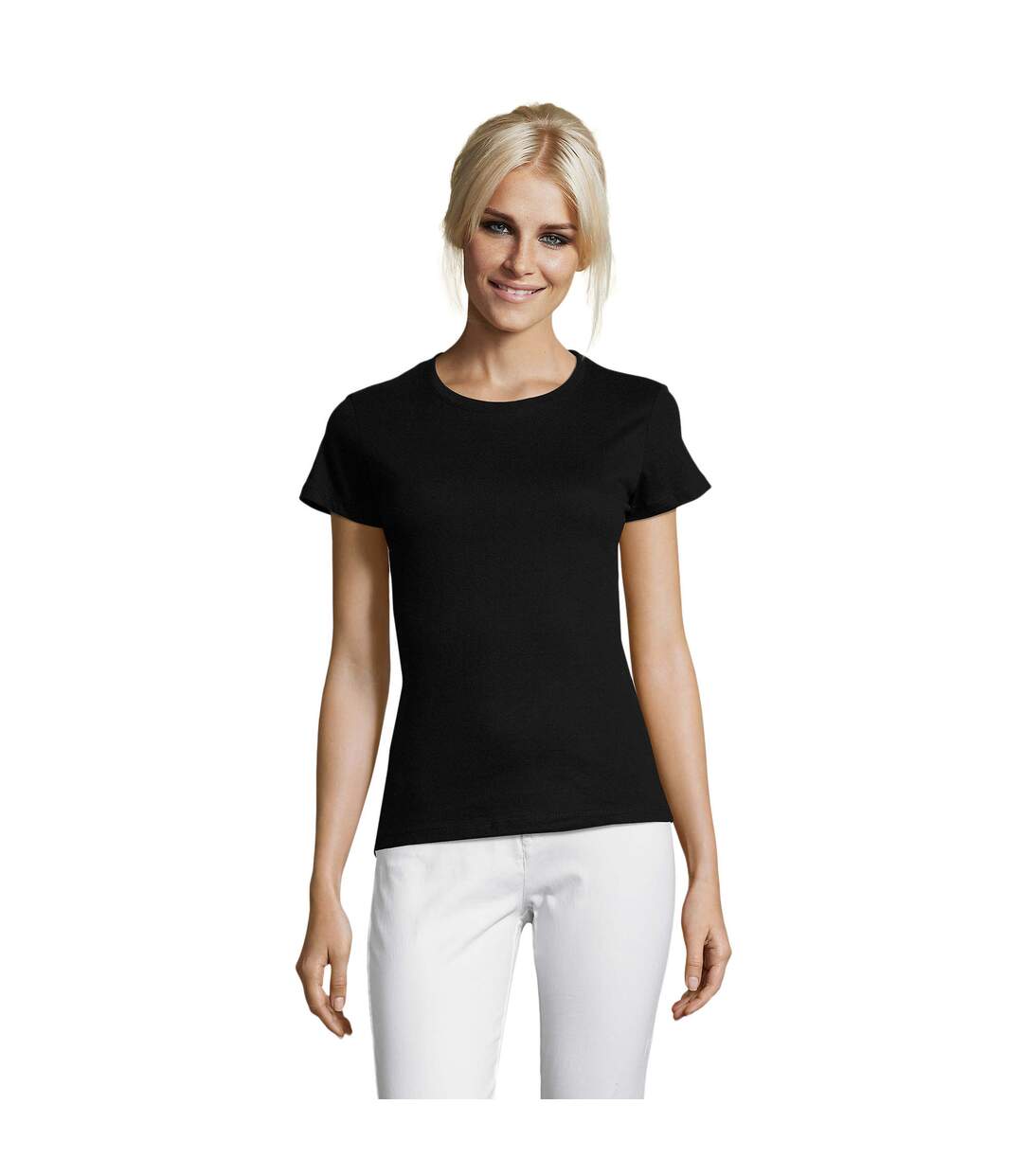 T-shirt Regent Femme Noir SOLS-1