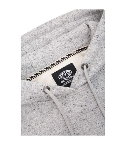 Mens nick organic heavyweight hoodie grey Animal