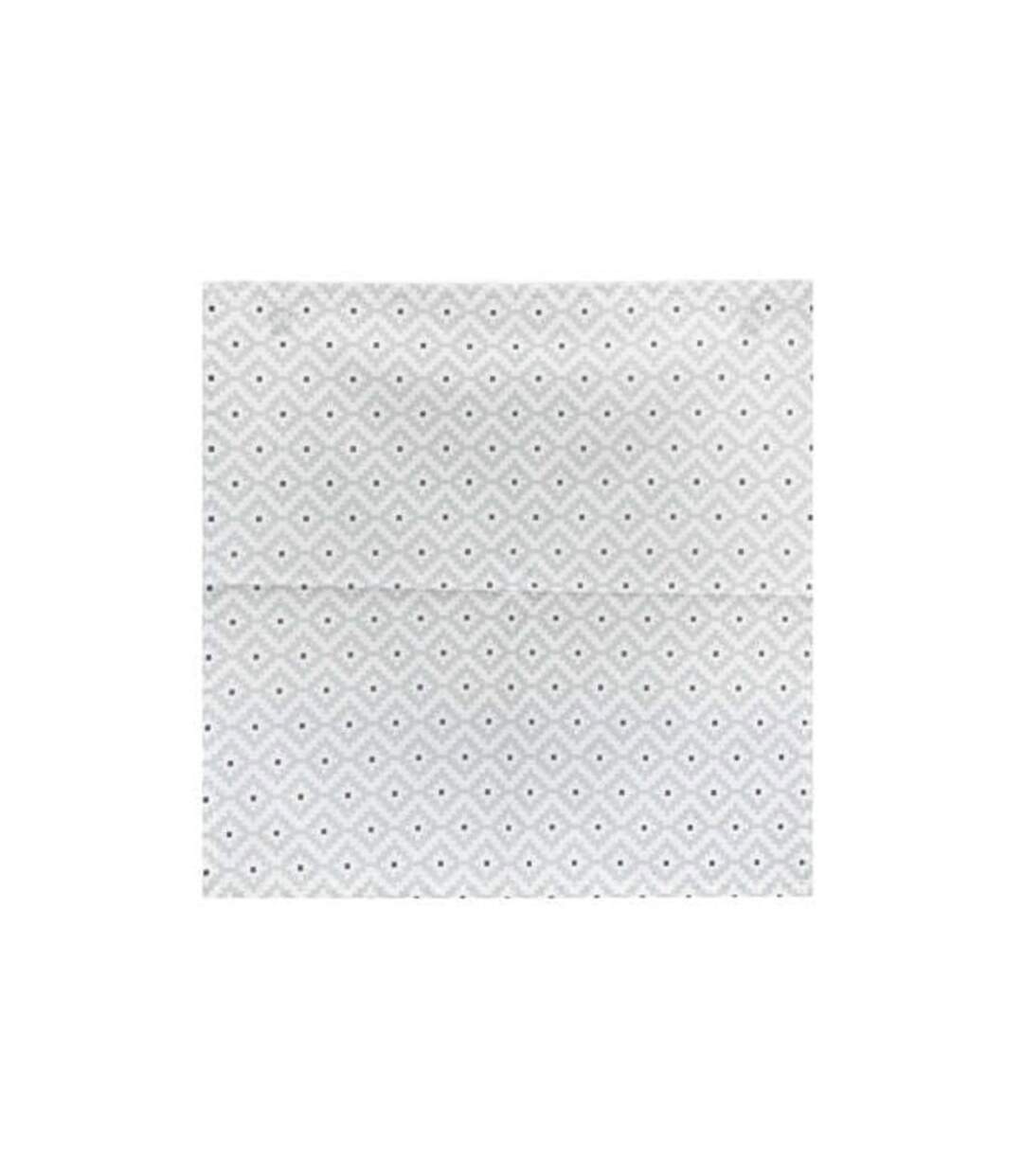 Lot de 4 Serviettes de Table Etnik 40x40cm Gris