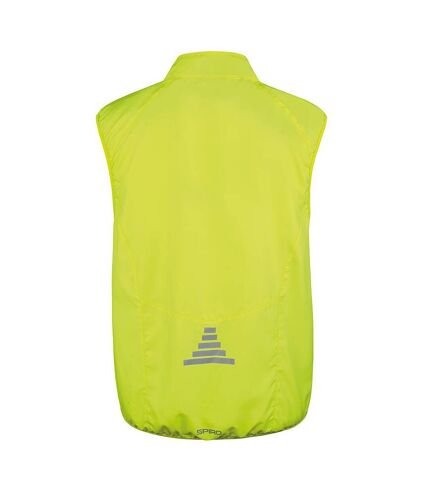 Spiro Mens Bikewear Crosslite Training Gilet / Sports Bodywarmer (Neon Lime) - UTRW2860