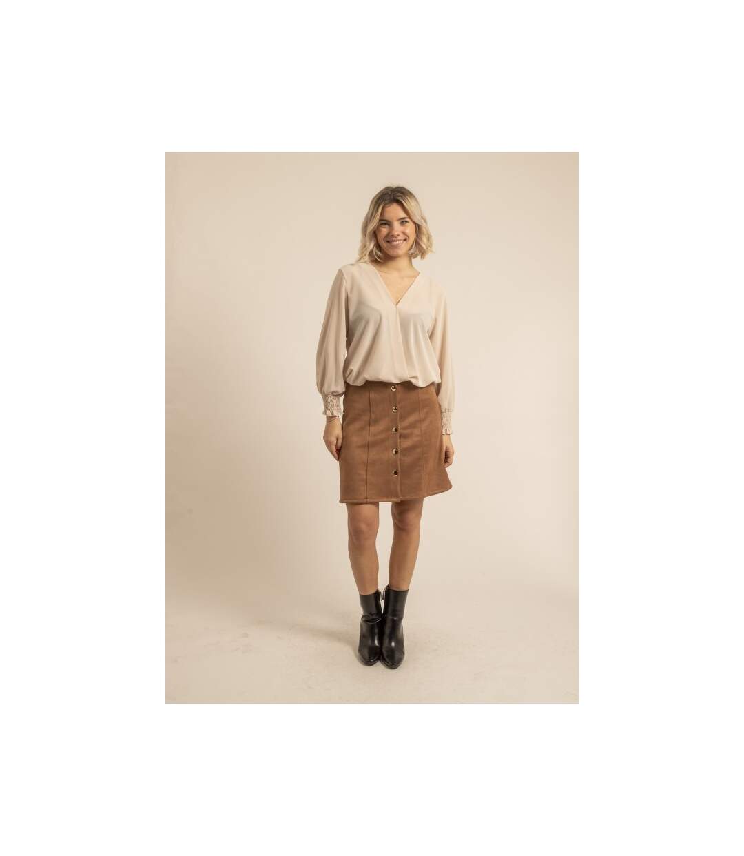 Blouse col V ORESTIA - Dona X Lisa-4