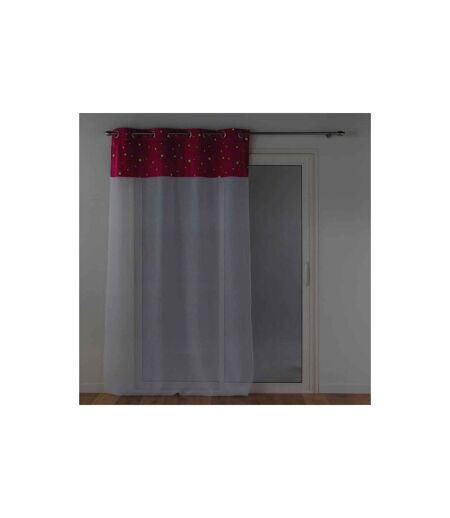 Rideau Voilage Phosphorescent Moonlight 140x240cm Fuchsia