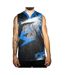 Chicago maillot de basket noir/bleu homme sport zone-1
