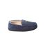 Mens Aspen Faux Suede Moccasin Slippers Navy Lyle & Scott-2