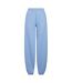 Pantalon De Jogging Fluffy Femme Bleu Poudré Build Your Brand-1