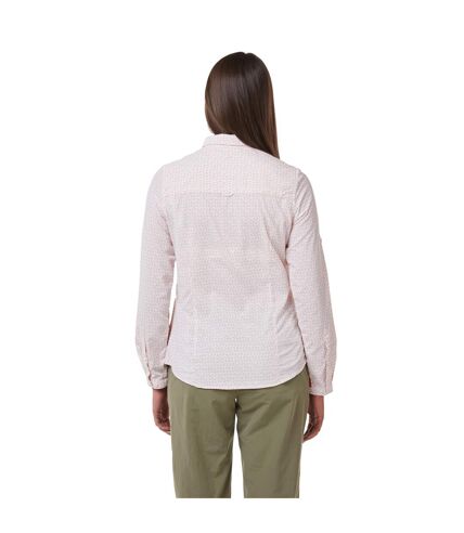 Craghoppers Womens/Ladies NosiLife Gisele Long Sleeved Shirt (Corsage Pink Print) - UTCG1296