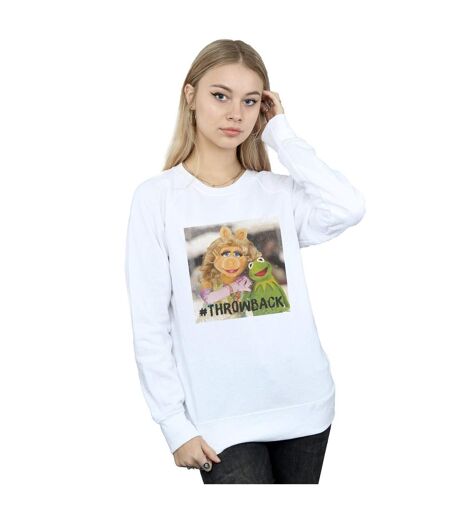 Disney Sweatshirt The Muppets Throwback Photo Womens/Ladies (Blanc) - UTBI31269