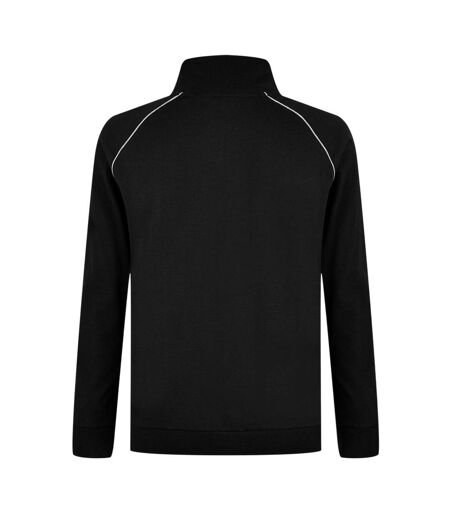 Mens Cotton Casual Track Top Black Boss