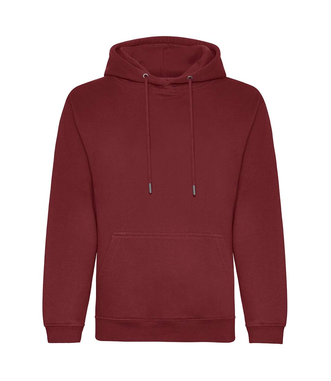 Mens organic hoodie burgundy Awdis