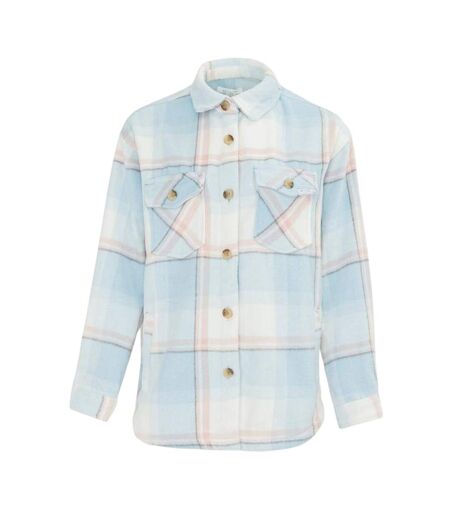Chemise Motif/style Motif Écossais Femme Bleu Clair Miso