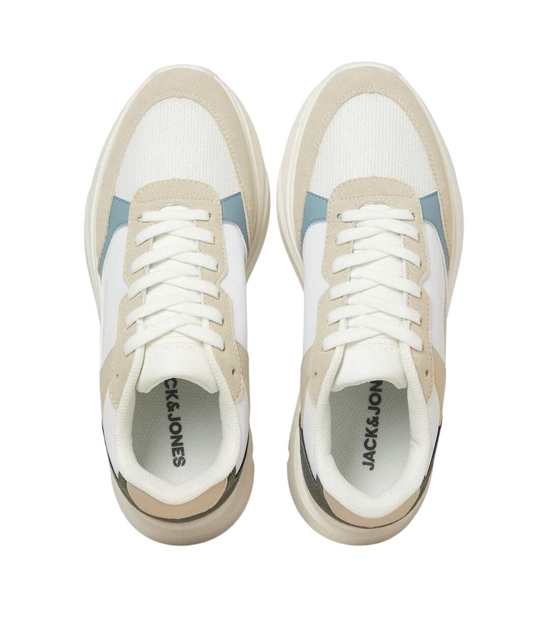 Mens aspire runner trainers moonbeam/citadel blue Jack And Jones-4