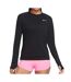 T-Shirt manches longues noir femme nike pacer crew - l-1