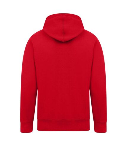 Mens ringspun cotton hoodie red Casual Classics