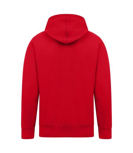 Mens ringspun cotton hoodie red Casual Classics