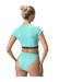 Haut Court Cintré Motif/style Logo Femme Turquoise Speedo-1