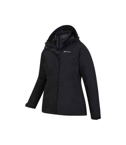 Mountain Warehouse Womens/Ladies Alaskan 3 in 1 Padded Jacket (Black) - UTMW2126
