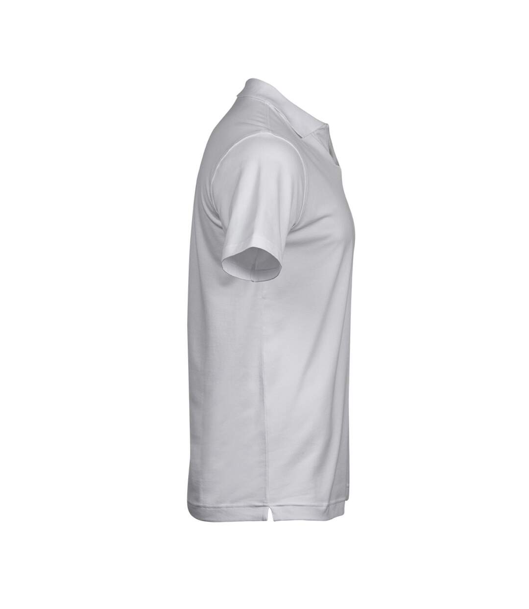 Mens Luxury Stretch V Neck Polo Shirt White Tee Jays-4
