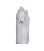 Mens Luxury Stretch V Neck Polo Shirt White Tee Jays-4