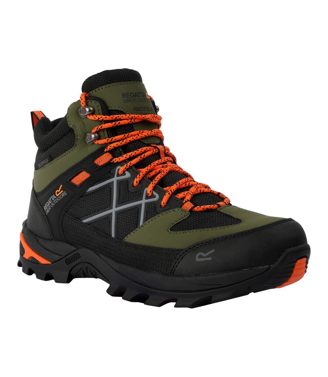 Bottines De Marche Samaris Homme Vert Cyprès Orange Flamboyant Regatta-1