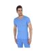 Mens Thermal Underwear Short Sleeve T Shirt (British Made) (Blue)