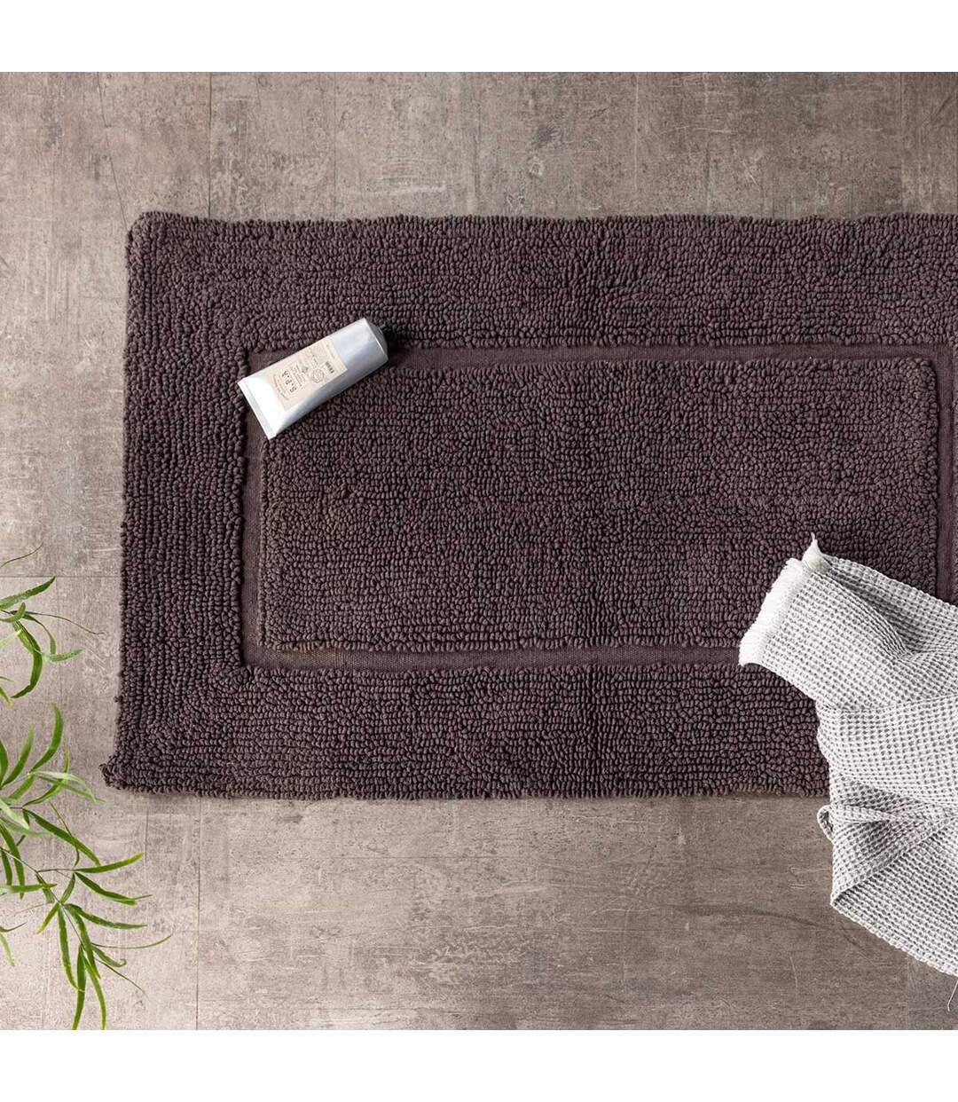 Tapis de Salle de Bain William 60x90cm Gris-3