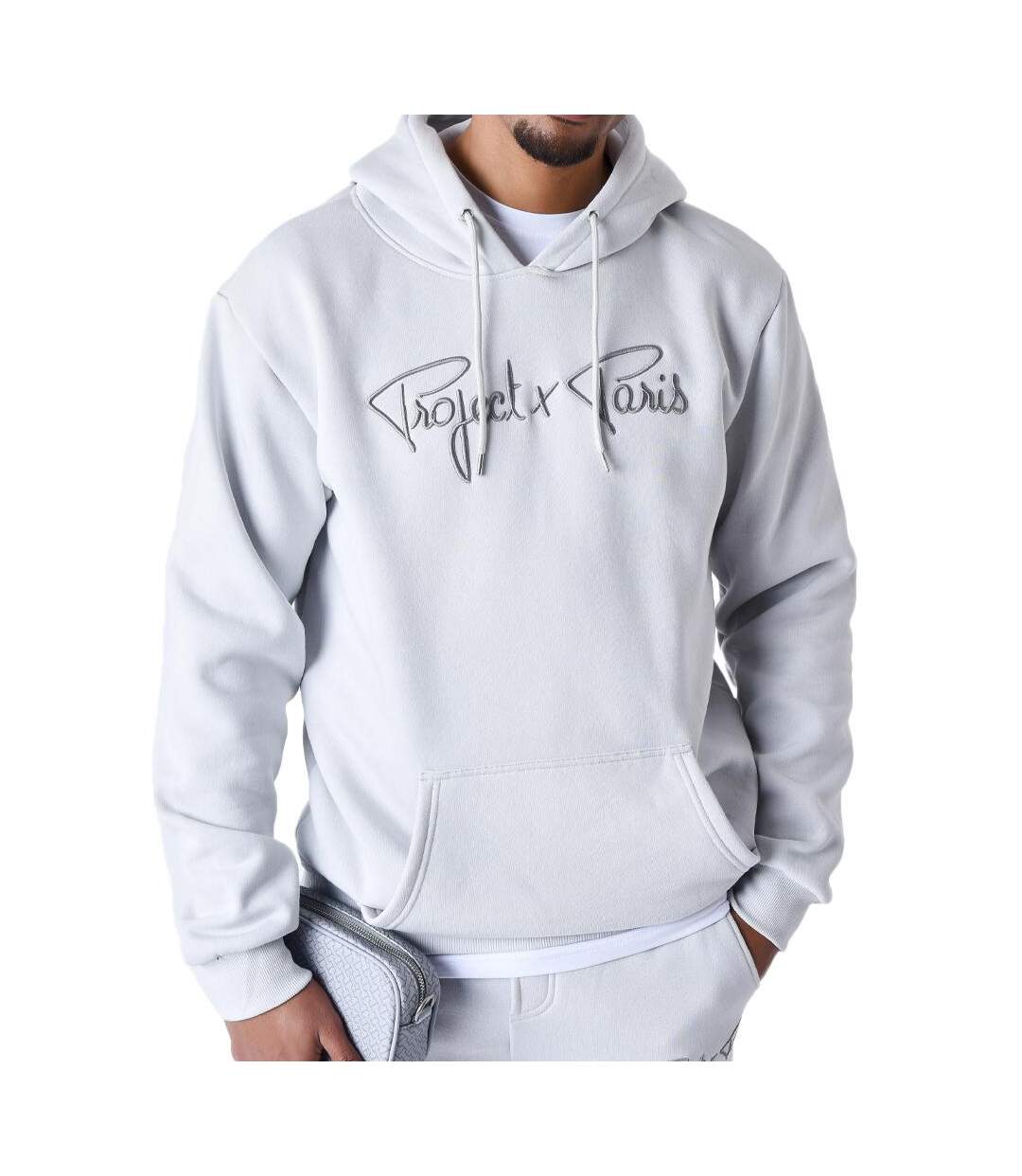 Sweat à capuche gris homme project x paris signature-1
