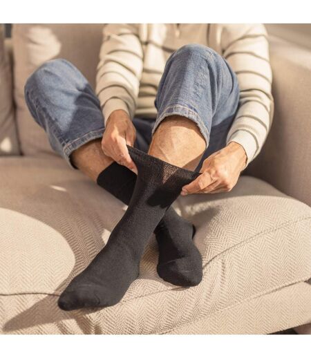 3 Pack Mens Thermal Socks Warm Winter Crew Socks with Brushed Inner