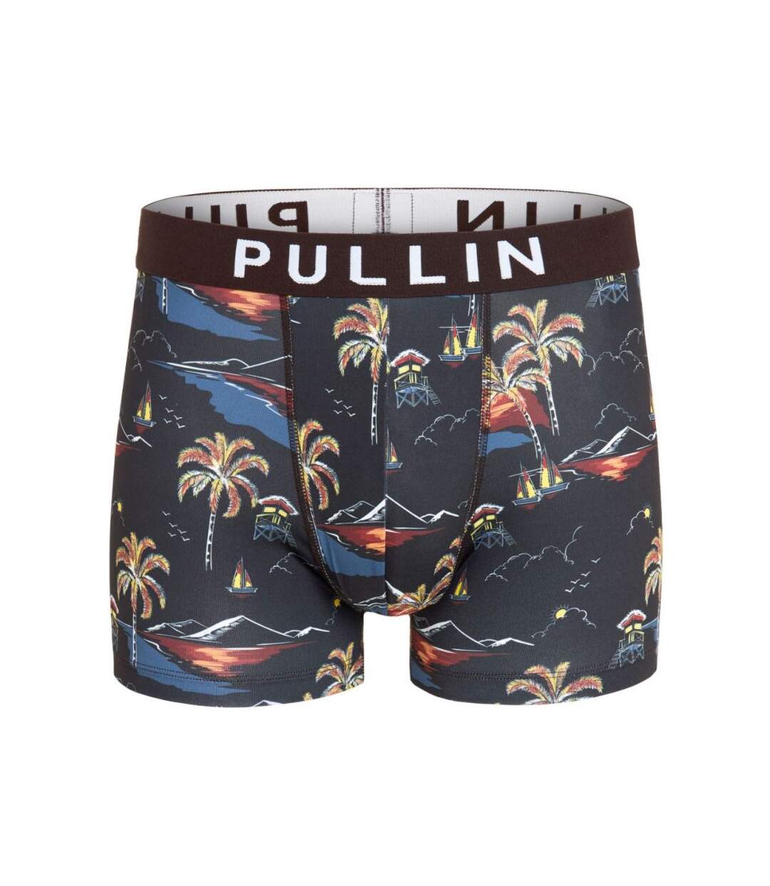 PULL IN Boxer Homme Microfibre VOLCANO Noir-1